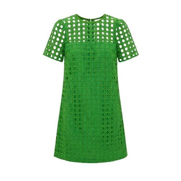 TUCKERNUCK Green Cane Lace Janelle Dress Size S NWT Retail $248 Tuckernuck - Picture 8 of 8